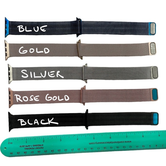 NEW 5 Milanese Loop Band BUNDLE Apple Watch 38/40/41mm Stainless Steel - Picture 3 of 7